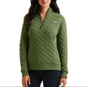 Vineyard Vines Quilted Green Shep Shirt small